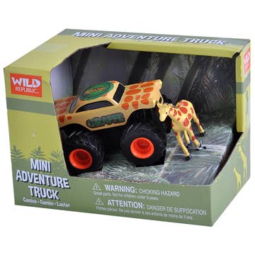 Wild Republic 4" Adventure   Truck & Giraffe Figurine