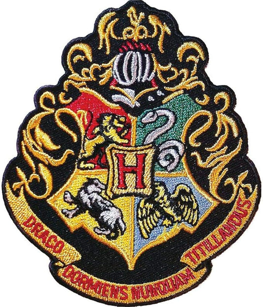 Harry Potter Hogwarts Crest  Premium   Embroidered  Iron-On Patch