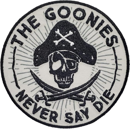 Goonies Never Say Die  Premium   Embroidered  Iron-On Patch