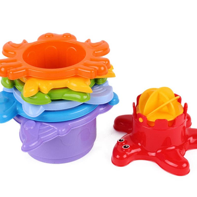 Stacking Cups Sea Animal Shapes 7 Piece Set