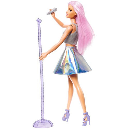 Barbie Careers Fashion Doll & Accessories Pop Star with Pink Hair