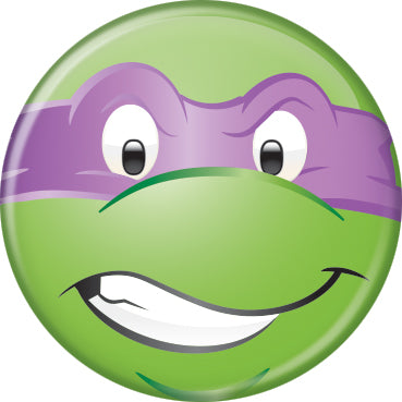 Teenage Mutant Ninja Turtles Donatello Face  1.25 Inch Button