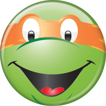 Teenage Mutant Ninja Turtles Michelangelo Face 1.25 Inch Button