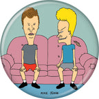 Beavis And Butt-Head On Couch 1.25 Inch Button