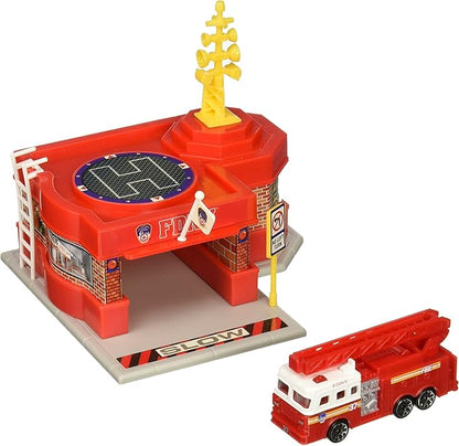 FDNY Fire Station Playset with Diecast  Fire Truck