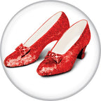 Wizard of Oz Ruby Slippers 1.25 Inch Button
