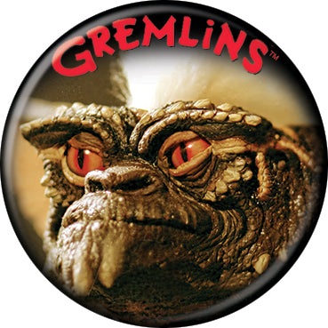 Gremlins Stripe Gremilin Face 1.25 Inch Button