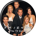 Friends Cast On Black 1.25 Inch Button