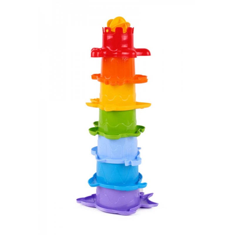 Stacking Cups Sea Animal Shapes 7 Piece Set