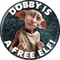 Harry Potter Dobby Is A Free Elf 1.25 Inch Button