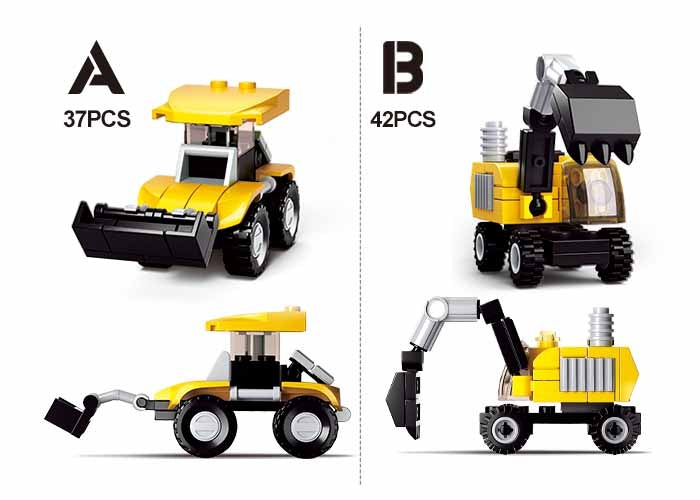 Sluban Construction Vehicle Assortment