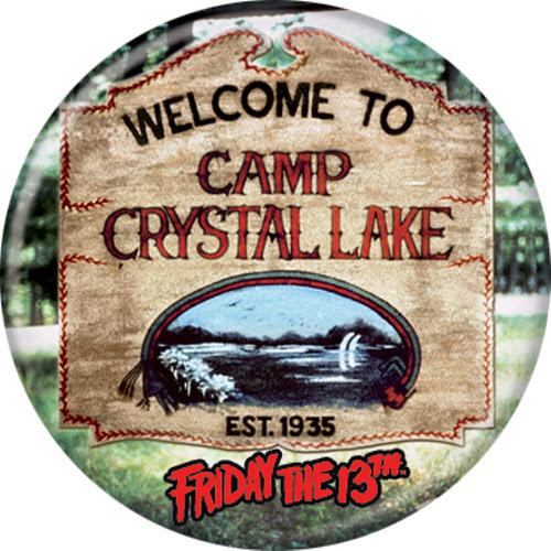 Friday The 13th Camp Crystal Lake 1.25 Inch Button