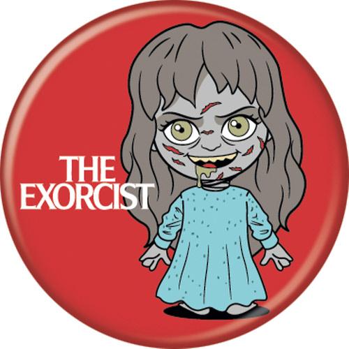 Exorcist Regan Chibi Pushback Button Round 1.25-Inch