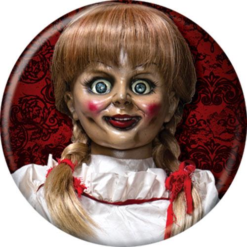 Annabelle on Red Alt Poster 1.25 Inch Button