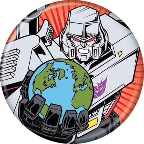 Transformers  Megaton Pushback Button 1.25" x 1.25" Round