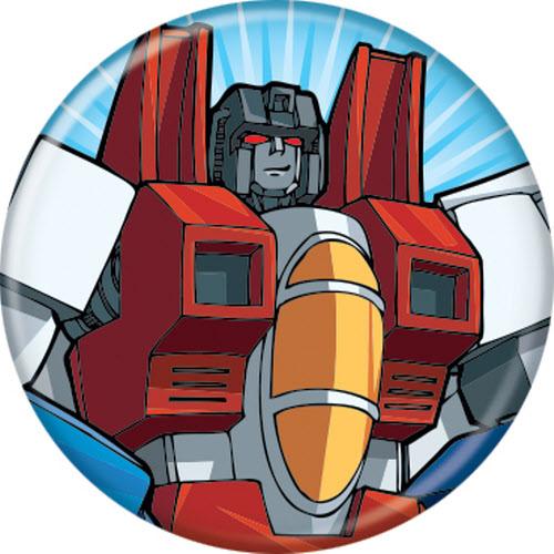 Transformers Starscream  Pushback    Button 1.25" x 1.25" Round