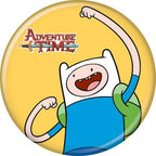 Adventure Time Finn On Yellow 1.25 Inch Button
