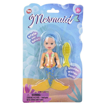 Mermaid Doll with Hairbrush