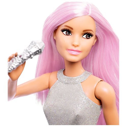 Barbie Careers Fashion Doll & Accessories Pop Star with Pink Hair