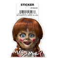 Annabelle Miss Me Die Cut 3 Inch Vinyl Sticker