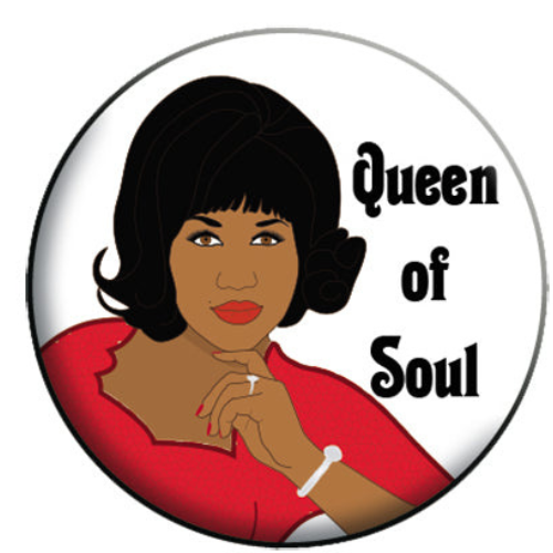 Aretha Franklin Queen Of Soul 1.25 Inch Button