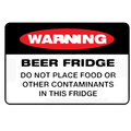Warning Beer Fridge Magnet