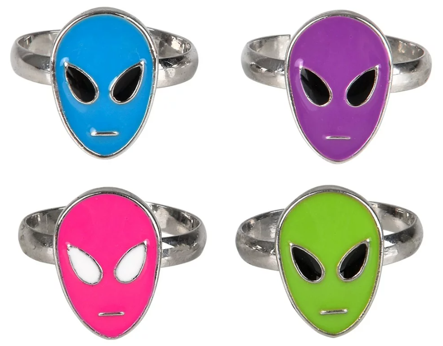 Glow-in-the-Dark Alien Ring