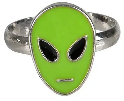 Glow-in-the-Dark Alien Ring
