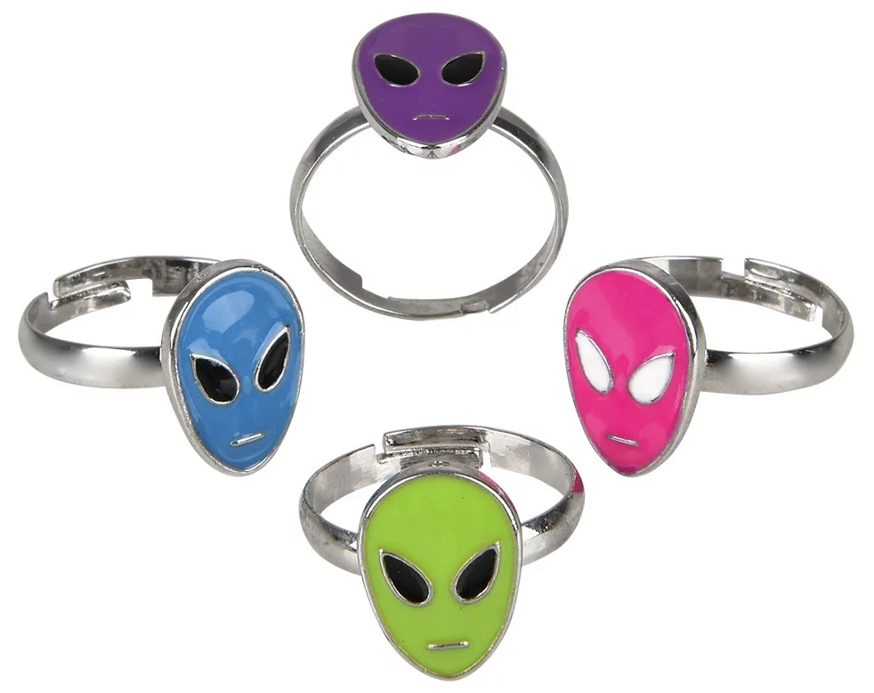 Glow-in-the-Dark Alien Ring