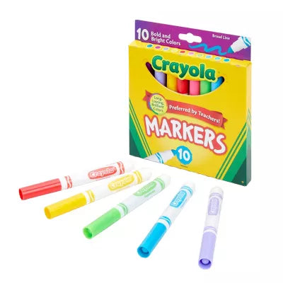 Crayola Broad Line  Ultra - Clean Washable Markers 12 Ct.