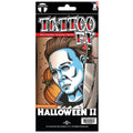 Halloween II Michael Temporary Tattoo FX
