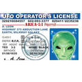 Alien UFO Card