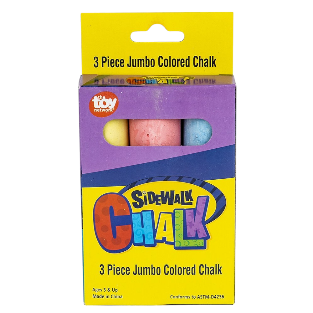 Jubmo Sidewalk Chalk 3 Piece Set