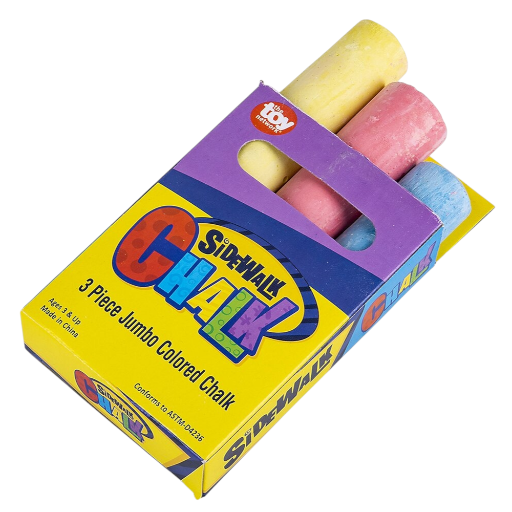 Jubmo Sidewalk Chalk 3 Piece Set
