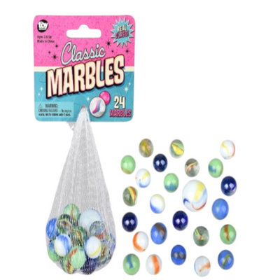 Classic Marbles  24-Count Assorted Colors Set