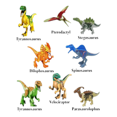 Dino World Brick Builder Action Figure Assortment