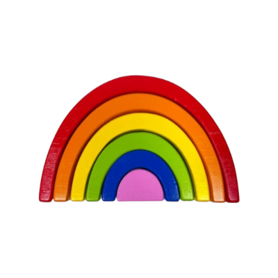 Wooden Rainbow Nesting Puzzle