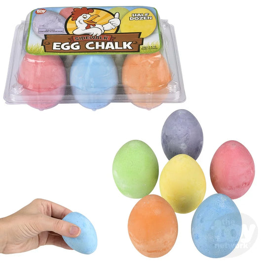 Egg Sidewalk Chalk 6 Ct