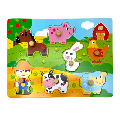 Animal Farm  Wooden Peg Puzzle