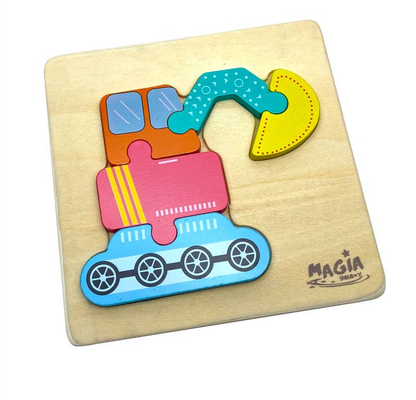 Transportation Wooden Puzzle 3 Pack