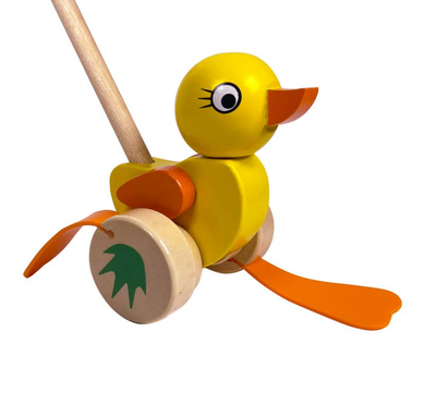 Push-Along Wooden Walking Ducky