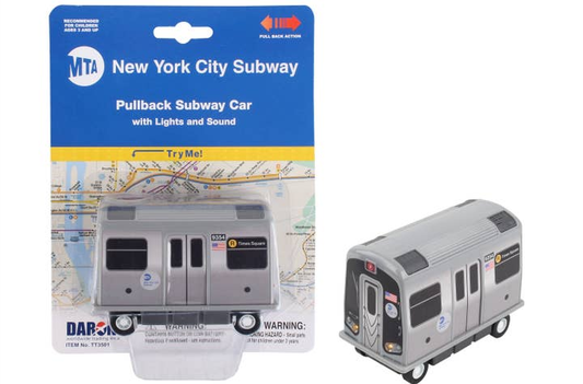 MTA New York City  Subway Car - Pullback Action With Lights And Sounds