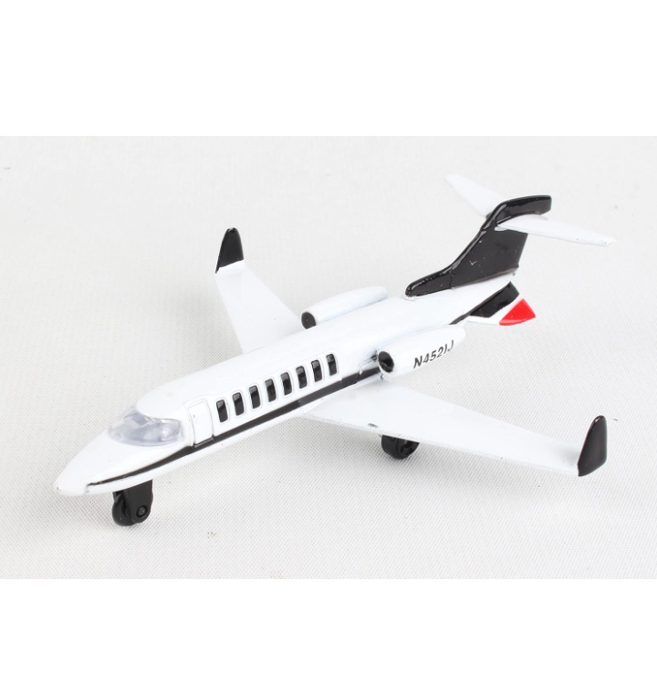Daron Runway24 Private Jet Die-Cast Plane (with runway section) - Create your own runway with connected pieces and accessories