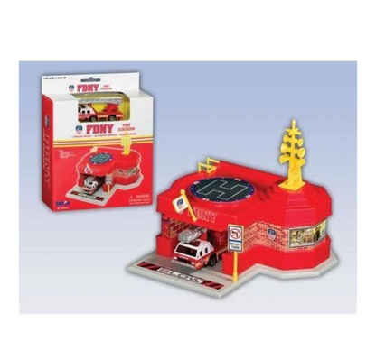 FDNY Fire Station Playset with Diecast  Fire Truck