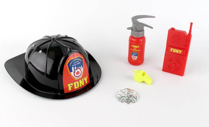 FDNY Firefighter Helmet & Accessories Pretend Dress Up
