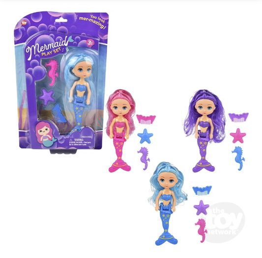 Mermaid  Doll Play Set with Accessories