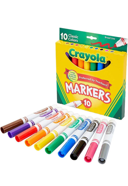 Crayola Classic Broad Line  Markers 10 Ct.