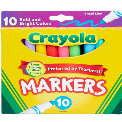Crayola Bold & Bright Broad Line Markers 10 Ct.