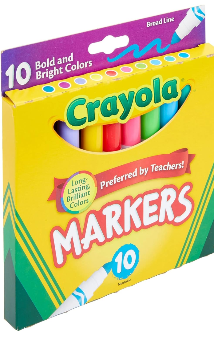 Crayola Bold & Bright Broad Line Markers 10 Ct.