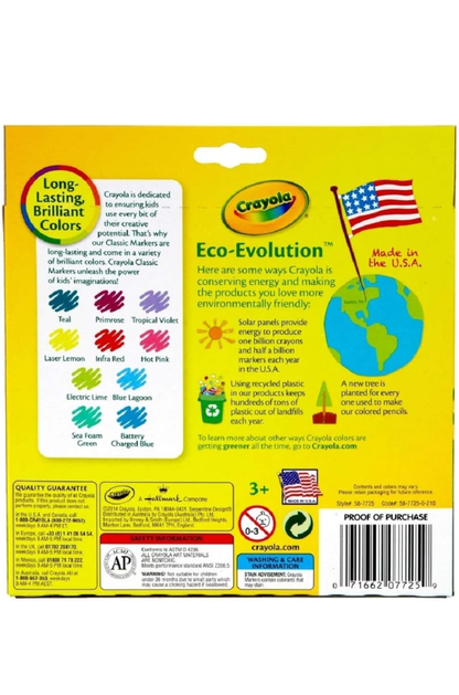 Crayola Classic Broad Line  Markers 10 Ct.